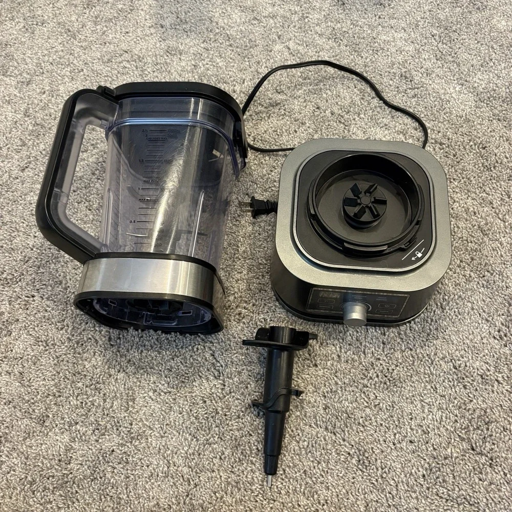 Ninja Foodi SS201 Power Blender & Processor Black/Silver With Dough Blade! WORKS